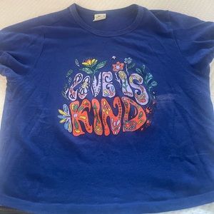 Urban Outfitters blue Baby tee